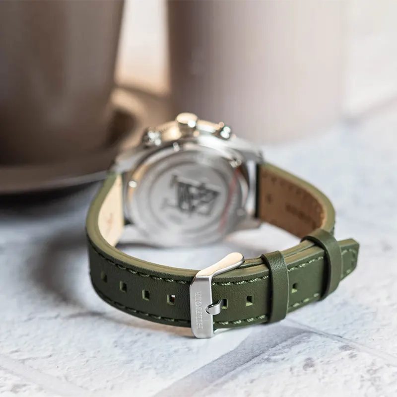 Tommy Hilfiger TH85 Lame Green Dial Leather Men's Watch Watch- 1792188